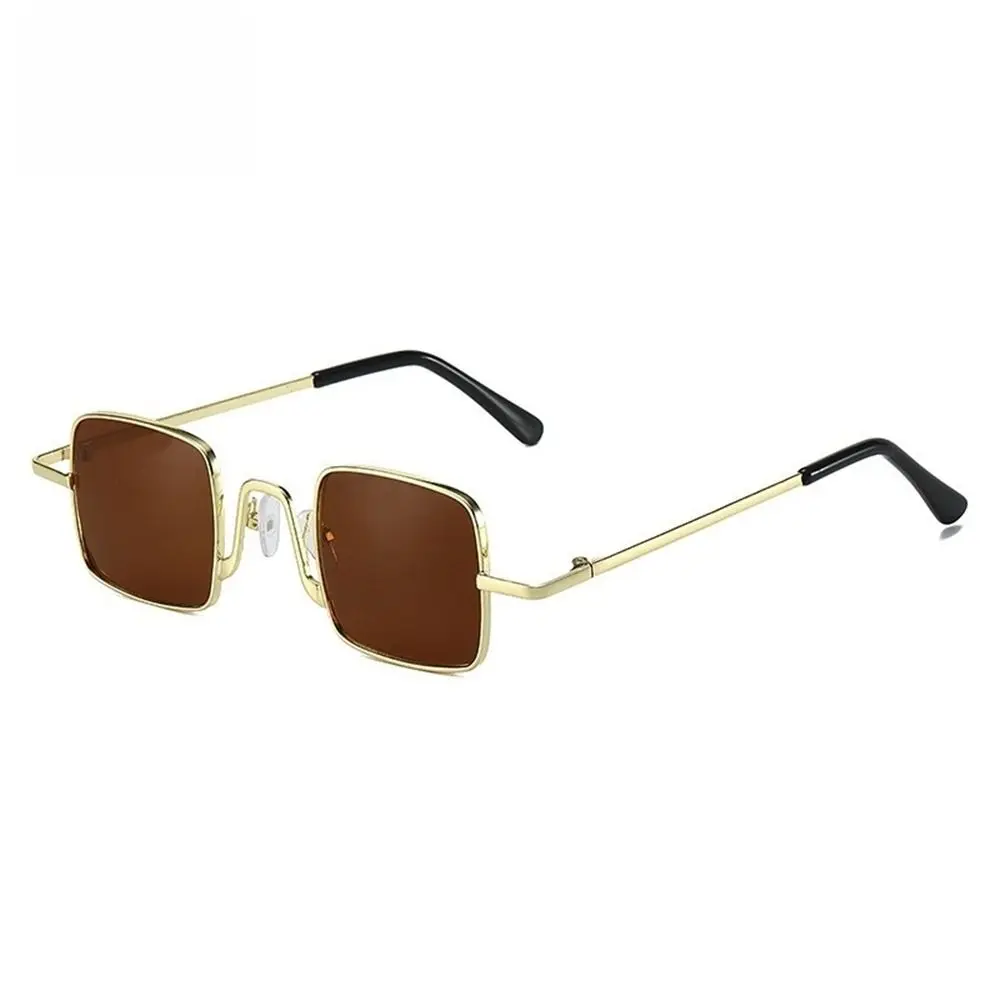 Retro Metal Frame Punk Sunglasses UV400 Women & Men Square Sun Glasses Candy Color Hip Hop Shades