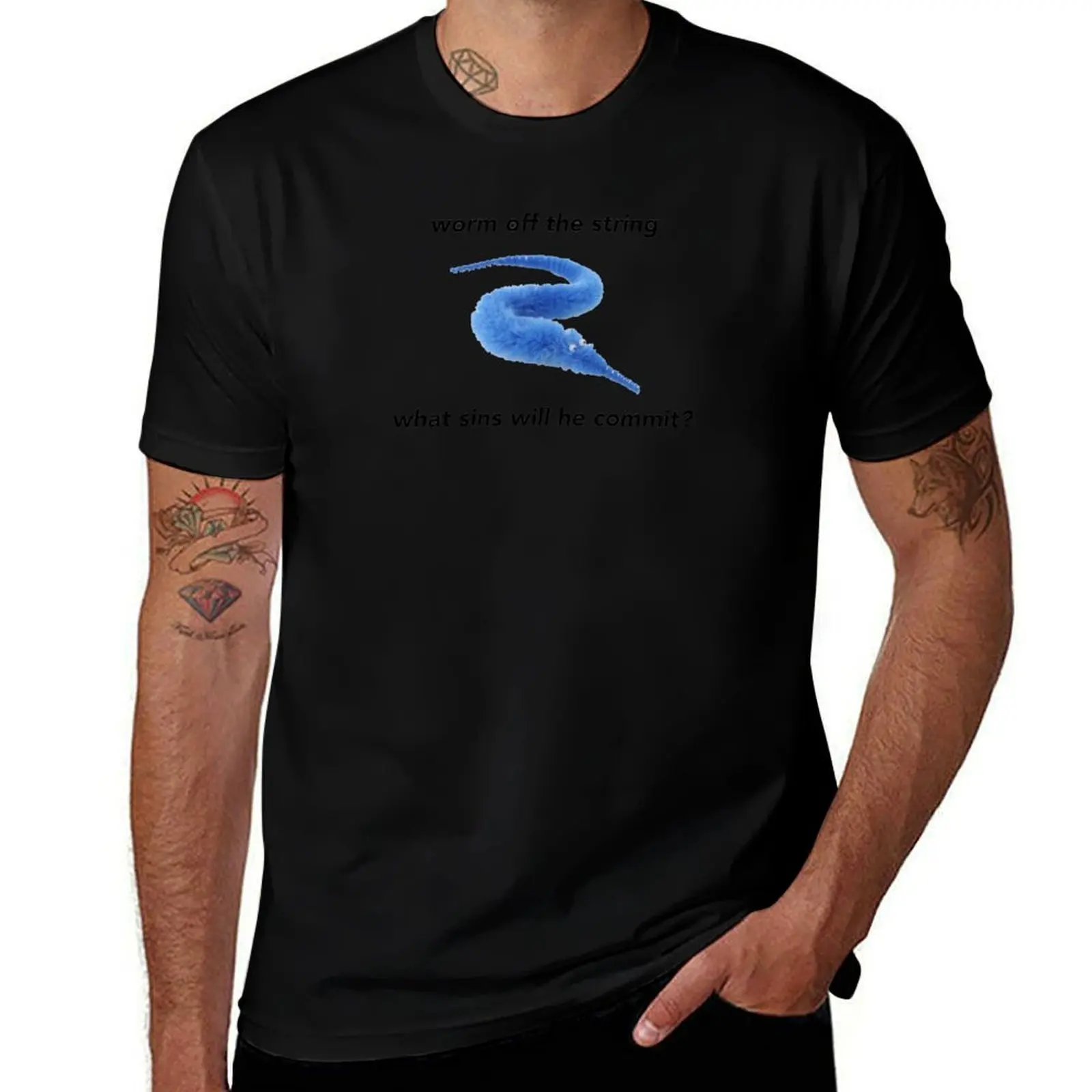 Quel péché commet-il ? T-shirt basique léger à manches courtes