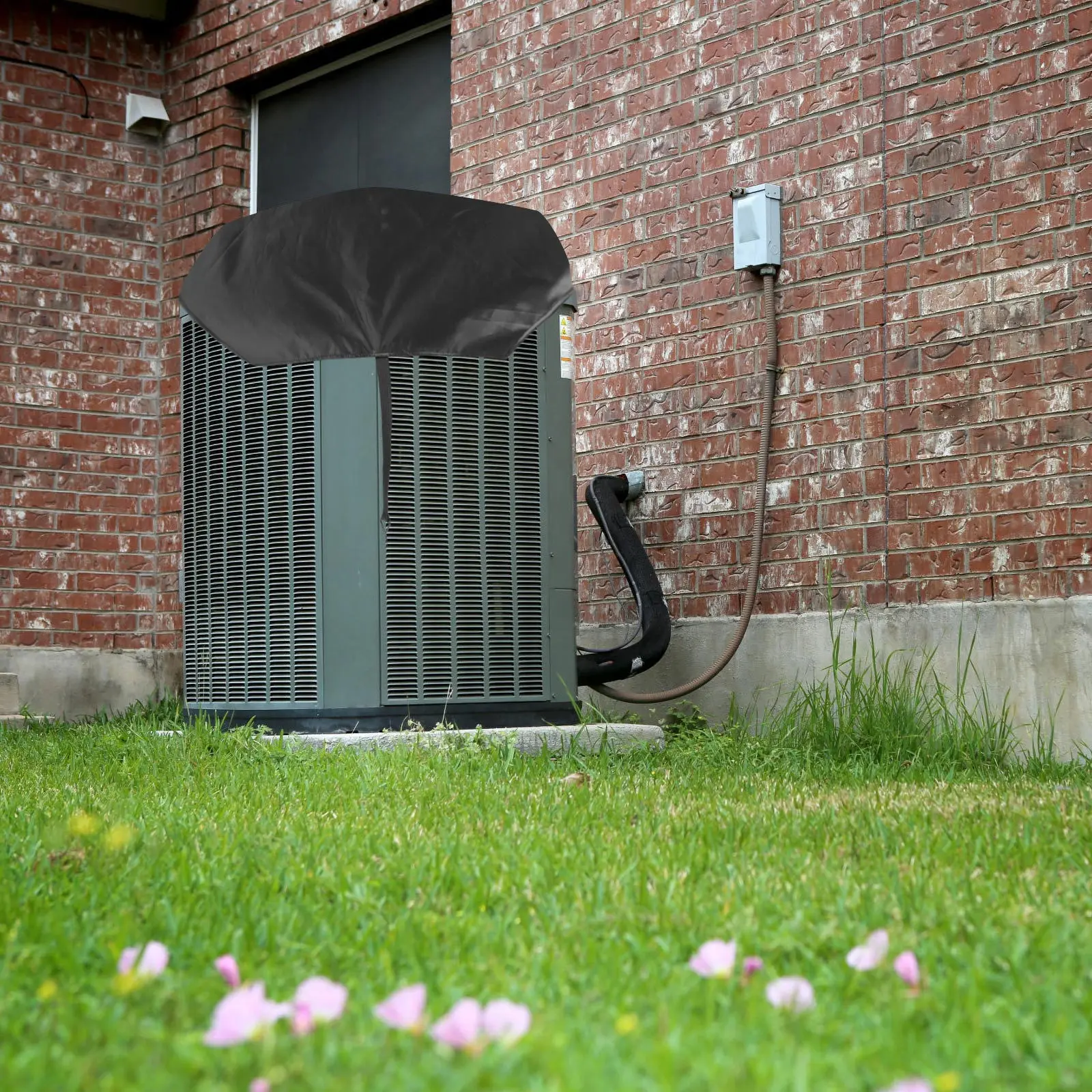 

Air Conditioner Cover Outside Units Waterproof Heavy Duty Oxford Cloth Protector Outdoor Cover Foldable Elastic Rope Stability