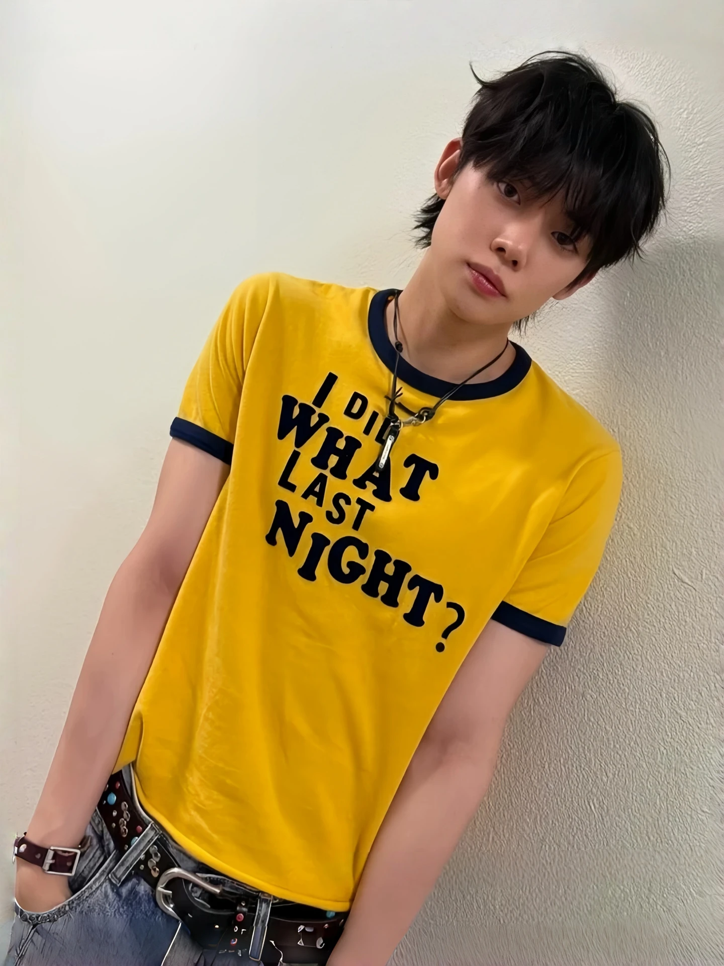 Retro Color Block Flocking Lettering Slim Fit Short Sleeve T-Shirt Unisex Summer Fashionable American Brand Couple Tops