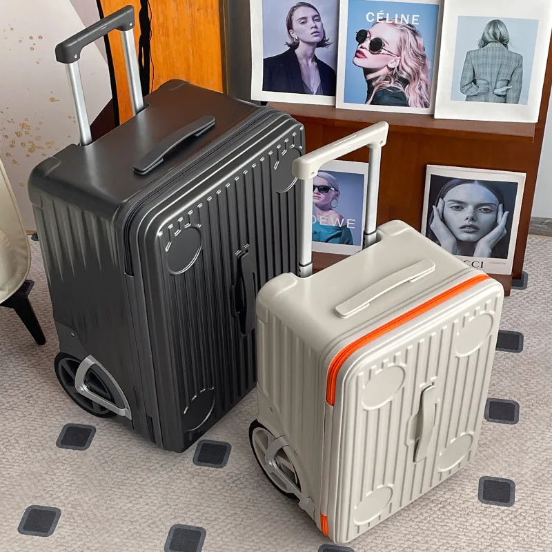 Handgepäck, seitlich zu öffnender Koffer, Reisekoffer, supergroße Räder, 20-Zoll-Handgepäckkoffer,arii SeksPO Als Diego Diego