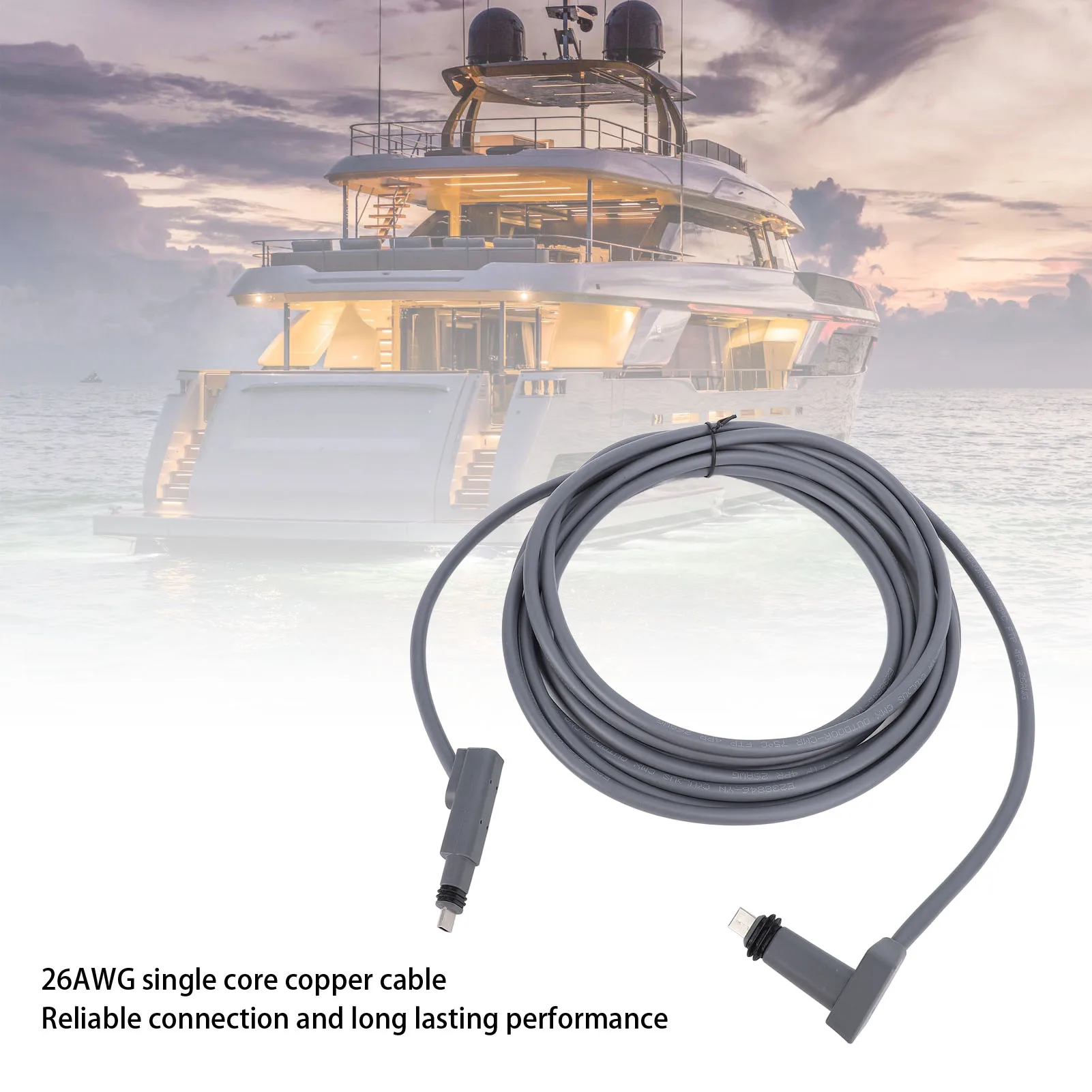 For Gen 2 Satellite Cable Extension 26AWG 1200Mbps Stable Connection Water Resistant For Rectangular Satellite V2 4.6M(15FT)