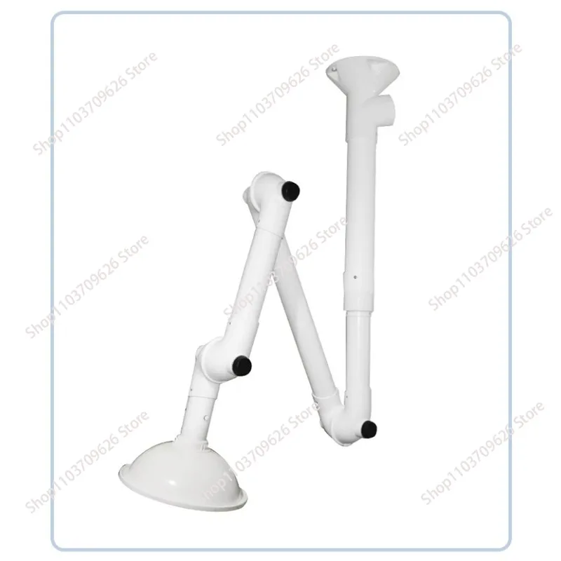 Universal Lab Fume Extraction Arm, Flexible Exhaust Suction Hood for Laboratory Gas Ventilation