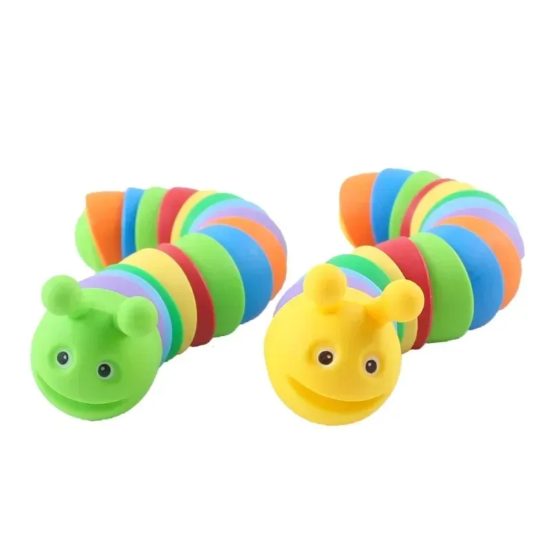 Colorful Jointed Caterpillar Sensory Toy Killing Time Relieving Stress Above Crawling Toys Decompression Puzzle Caterpillar Gift