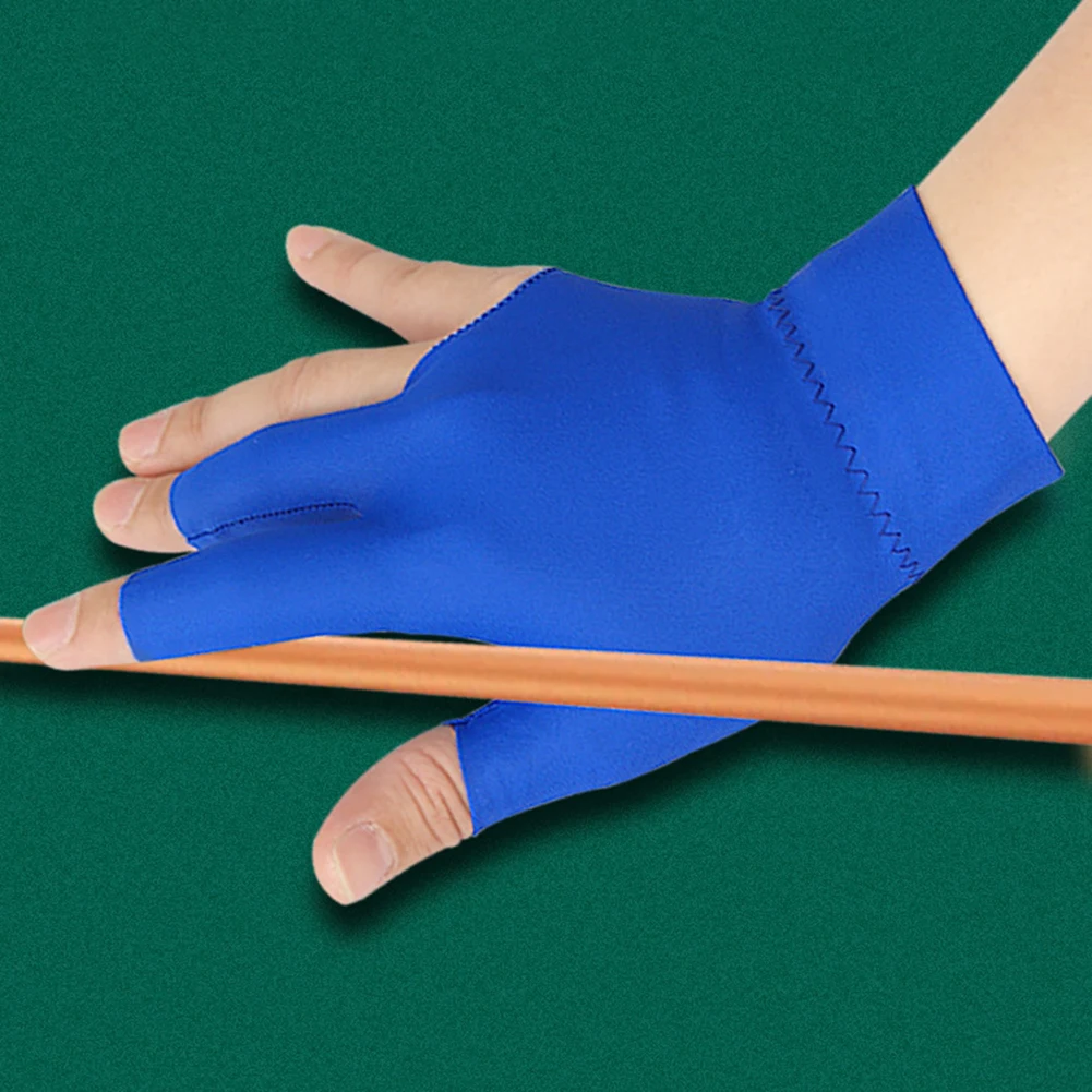 3 أصابع قفازات حمام السباحة عدم الانزلاق البلياردو مباراة قفازات اليد اليسرى/اليمنى تنفس قفازات البلياردو اكسسوارات البلياردو #3