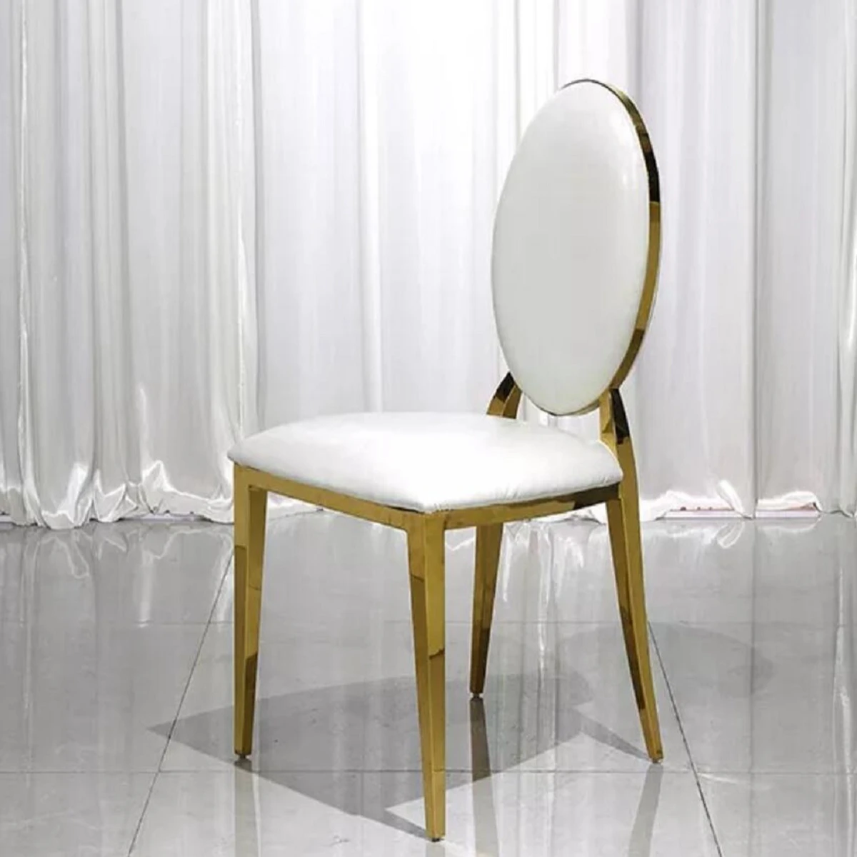 4pcs)Factory directly sale cross legged gold metal washington chairs for wedding decoration w3