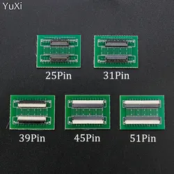 YUXI 1PCS  FPC FFC Flexible Flat Cable Extension Connection Board 0.3 MM PCB Pitch 25 31 39 45 51 PIN Connector FPC Adapter