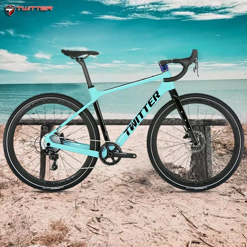 

Твиттер гравий X105 R7000-22S гидравлический диск Brake700C * 40C T900Carbon Fiber Road Bike полностью скрытый внутренний кабель для велосипеда