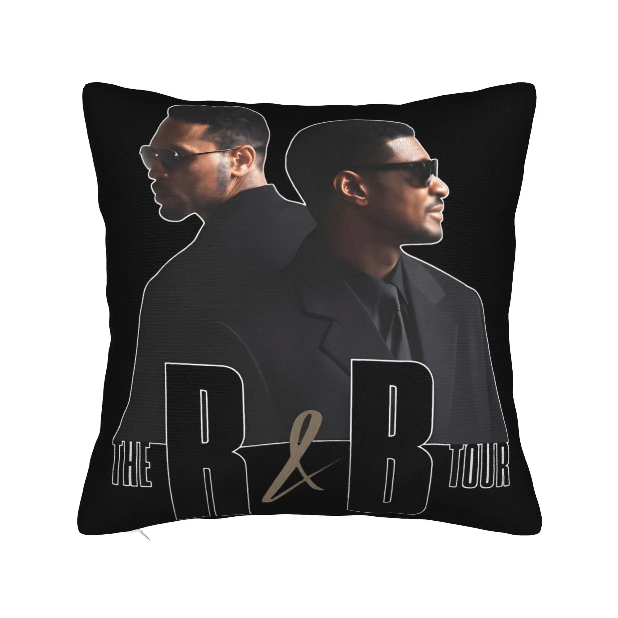 Decorative Pillowcase Chris Brown Usher R&B Tour 2026 Merch Home  Pillow Case Cover Drop Shipping Multi-Size