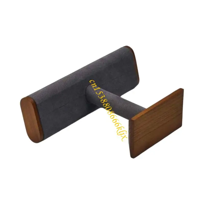 Walnut Velvets مسطح أنبوب المجوهرات شاشة الوقود من حلقات الأقراط 066C