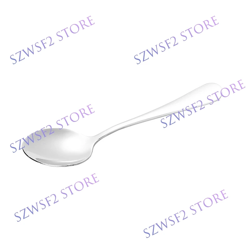 13cm Stainless Steel Pointed Spoon Kitchen Utensils Set Hotel Coffee Spoon Family Dining Pointed Spoon Stirring Spoon E2