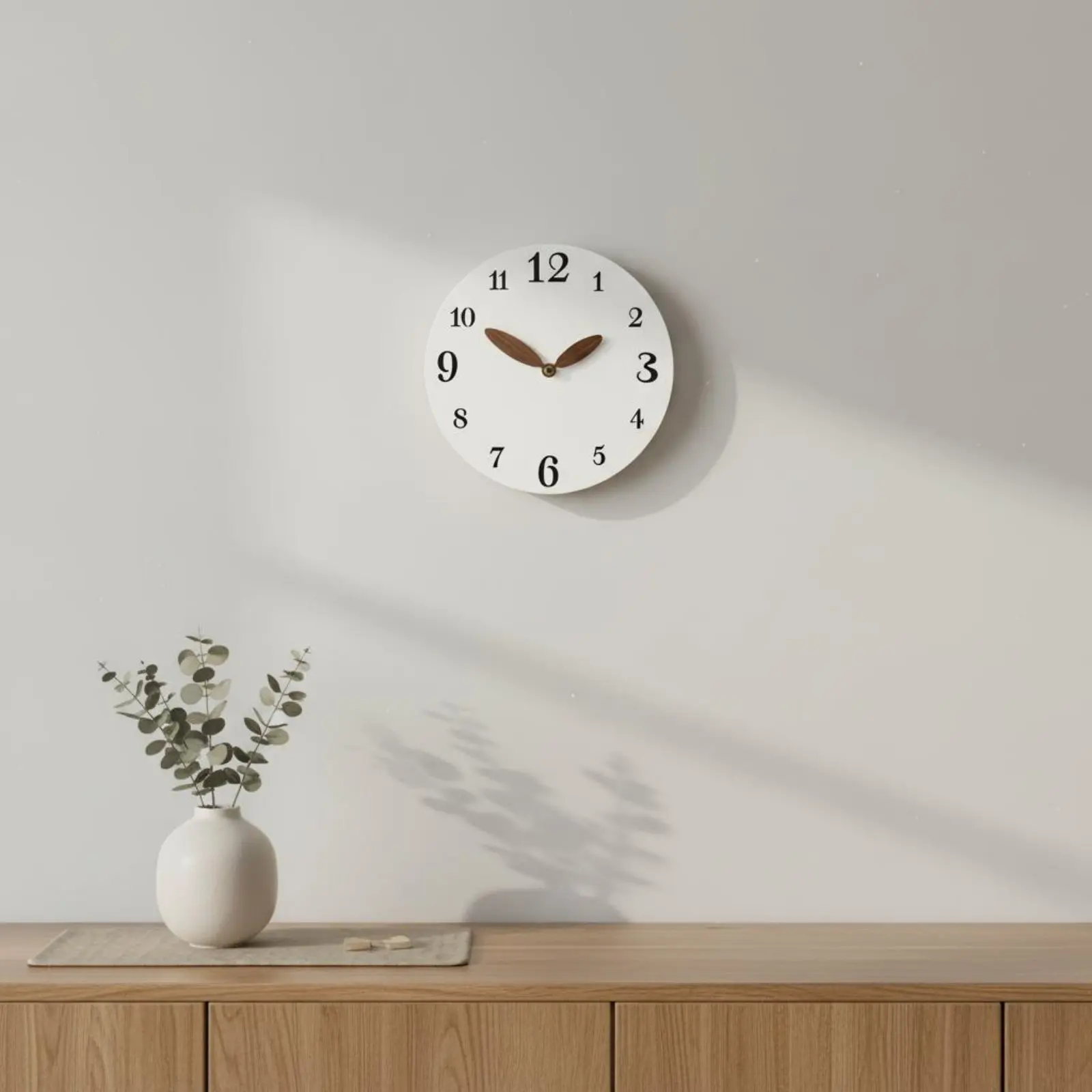 Minimalist Wall Clock Non-Ticking Modern Simple Clock House Decoration Battery Operated Perfect Gift for Office, Kitchen