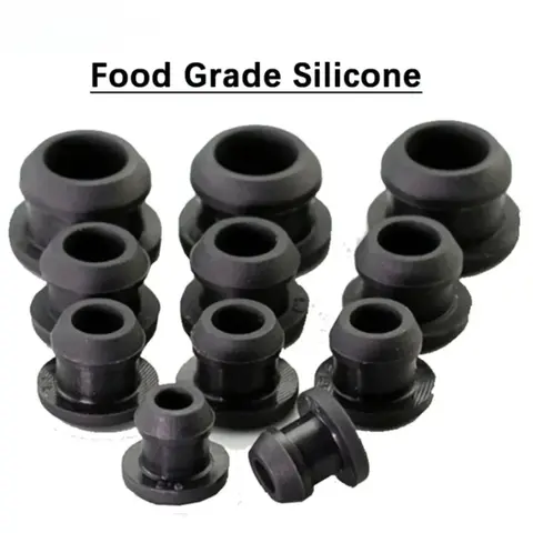 2.5-50.6mm nero conico a scatto in gomma Siliconica tipo T tappo di chiusura tappi 터미널 인서트 per tubi a prova di tappo