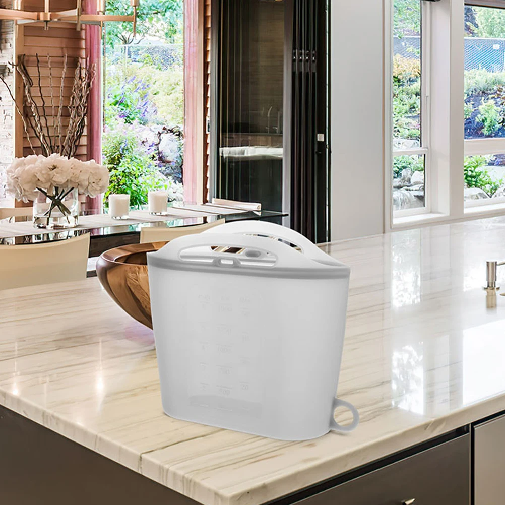 

2Pcs Reusable Silicone Food Bags Fresh Keeping Storage Bag Microwave Steam Bag Silicone Bags for Vegetables Snacks