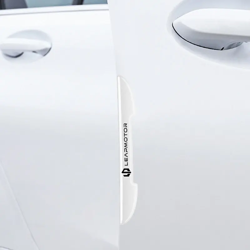 For Leapmotor C10 B10 C01 T03 Car Door Anti Collision Strip White Scratch Resistant Sticker Rearview Mirror Protective Rubber
