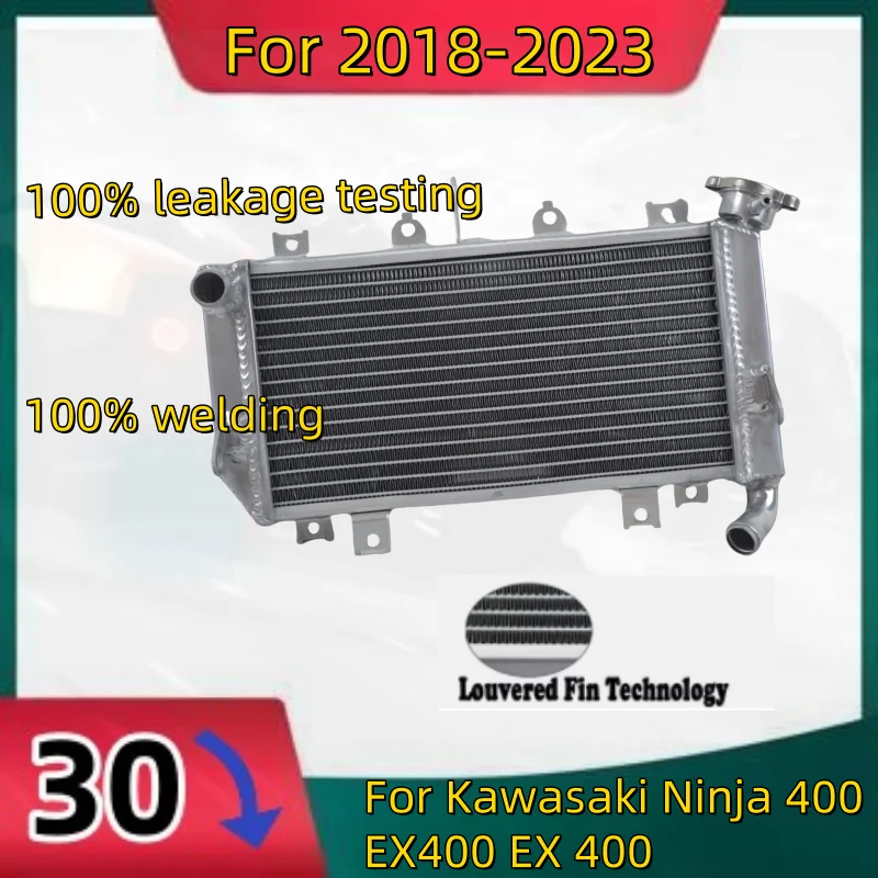 

NEW hight quality Aluminum Radiator For 2018-2023 Kawasaki Ninja 400 EX400 EX 400 Coolant 2018 2019 2020 2021 2022 2023