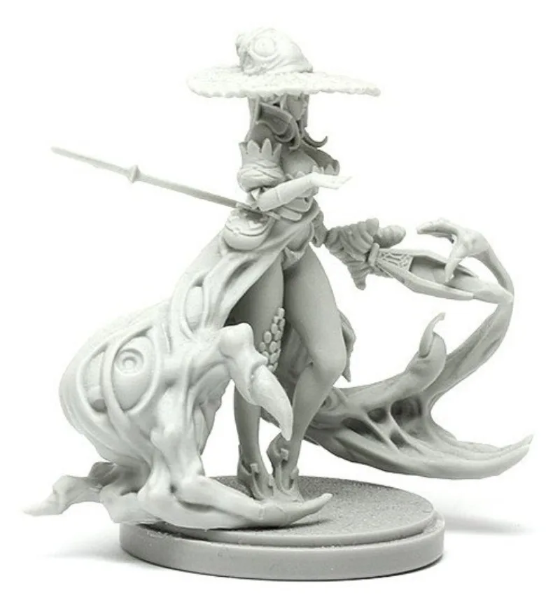 Kit de modèle en résine moulée sous pression, offre spéciale, Disciple KD de la sorcière, modèle blanc en résine non assemblé et non peint