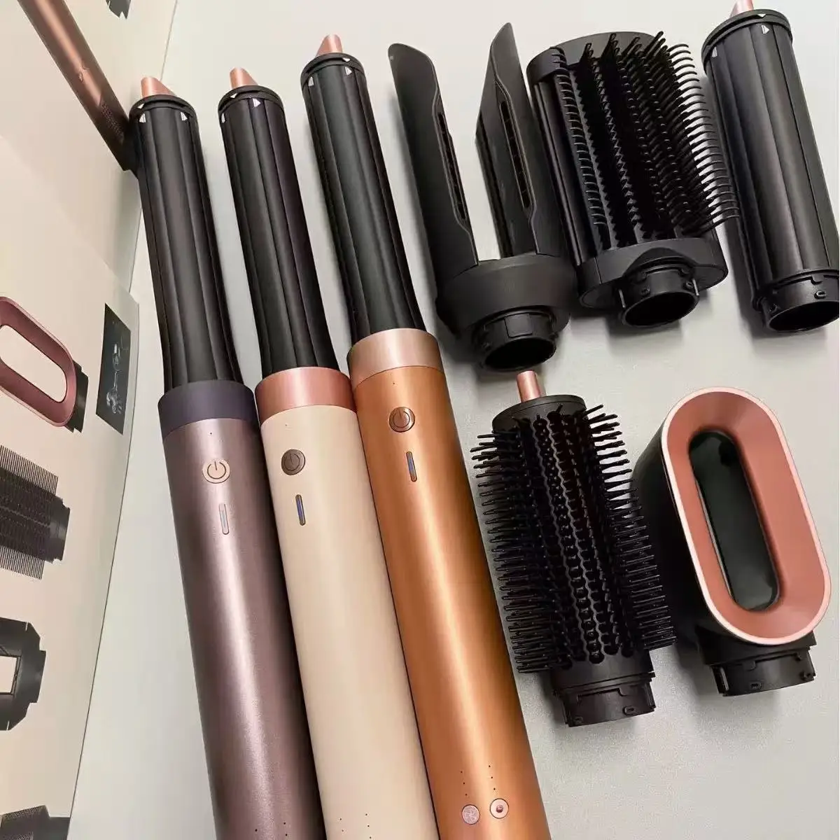 2026 150000 RPM High Speed Hair Dryer 6 in 1 Styling Set with Straightener and Curling Iron blow dryer with comb