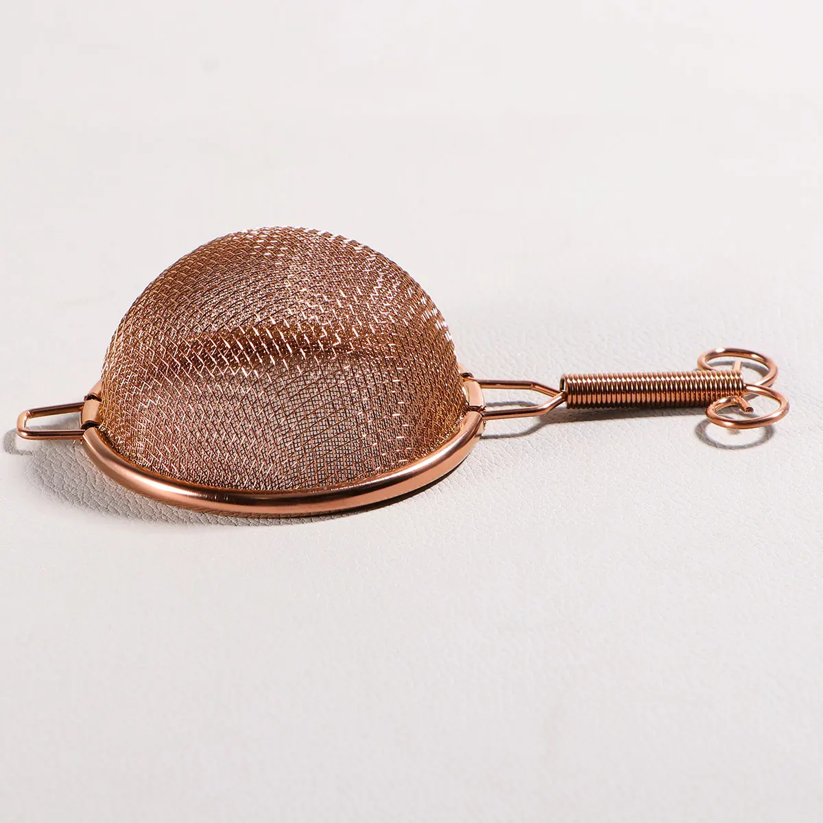 

Rose Golden Stainless Steel Tea Strainer Fine Mesh Infuser Handle Hanging Practical Loose Leaf Tea Accessories Easy Wash Dry