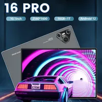 2025 New 16 Pro Tablet 10 inch Android 4K 16GB+1TB Dual SIM Snapdragon 870 Tablet PC GPS 10000mAh Tablets For Children Kids Tab