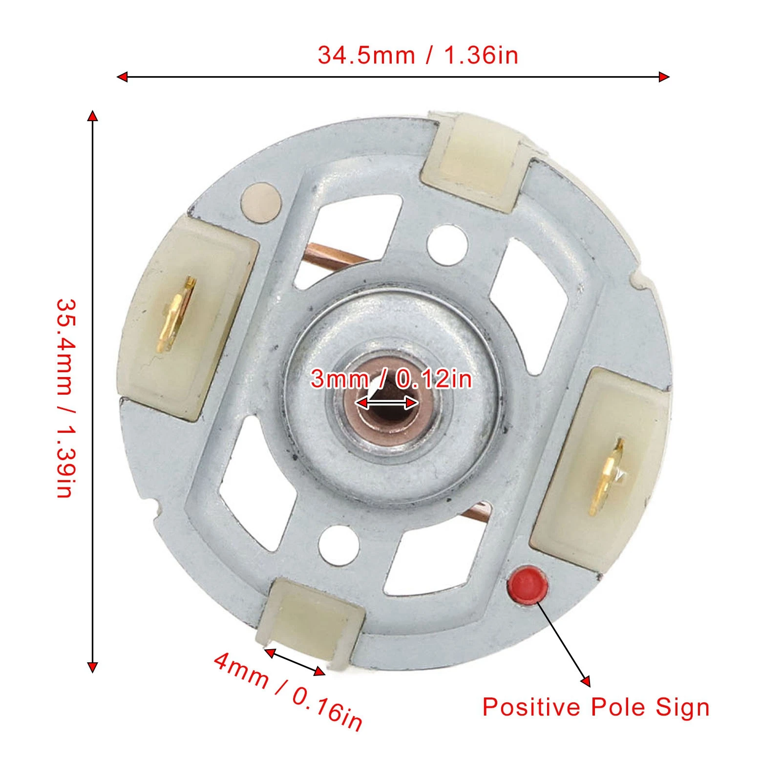 2pcs RS550 DC Motor Carbon Brush Holder for Electric Drill Electric Screwdriver with Copper Brush