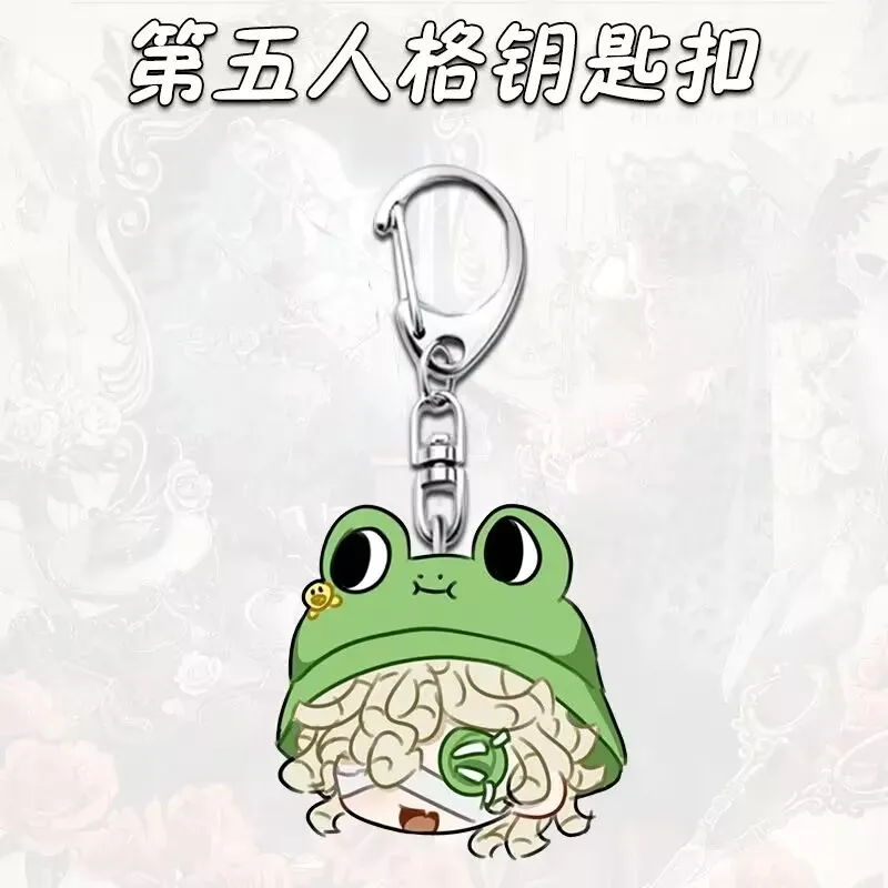 سلسلة مفاتيح "Identity V"، قلادة حقيبة مدرسية من الأكريليك تريسي، أنيمي، لعبة، قلادة كرتونية للطلاب