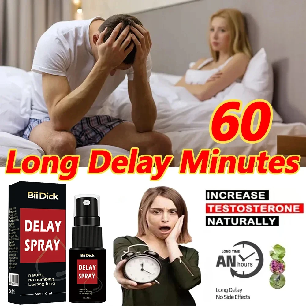 

Male Penile Delay spray for External Use Long lasting 60 minutes Anti premature ejaculation Fast Erectile Product for Adults