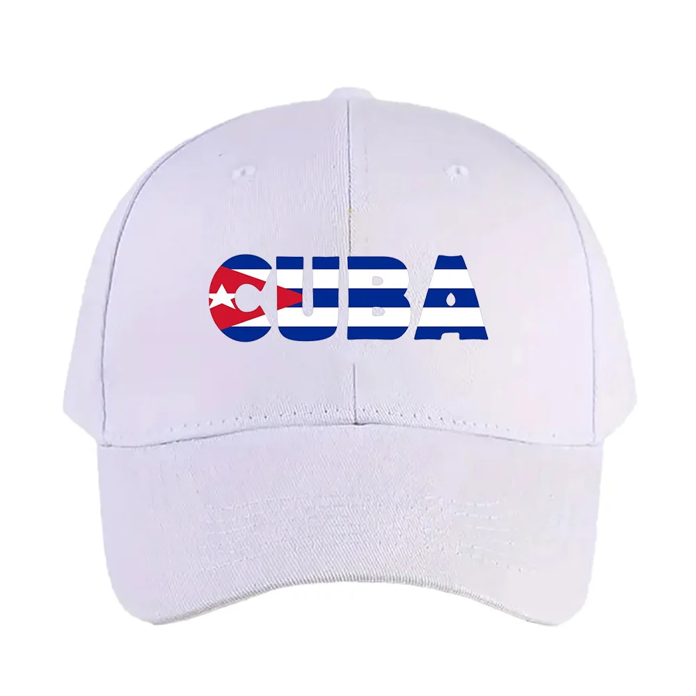 Cuba Pride Cap, Sommer-Baseballmütze für Damen und Herren, verstellbar mit gebogener Krempe, Entenschnabelkappe, Sonnenschutz, Sonnenhüte
