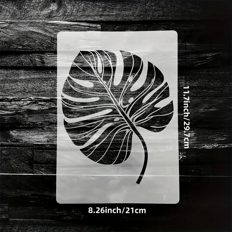 A4 29 *21cm  DIY leaf Stencils Wall Painting Scrapbook Coloring Embossing Album Decorative Paper Card Template,wall