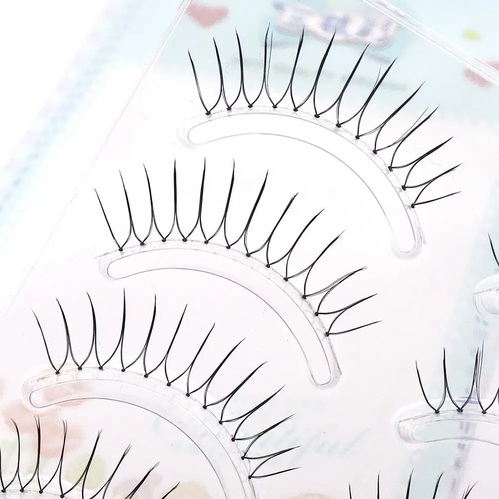 5 Paar natürliche weiche wiederverwendbare falsche Wimpern U-förmige koreanische Cosplay-Fälschungswimpern Augen-Make-up-Tools für verbesserte Augenschönheitsfrauen