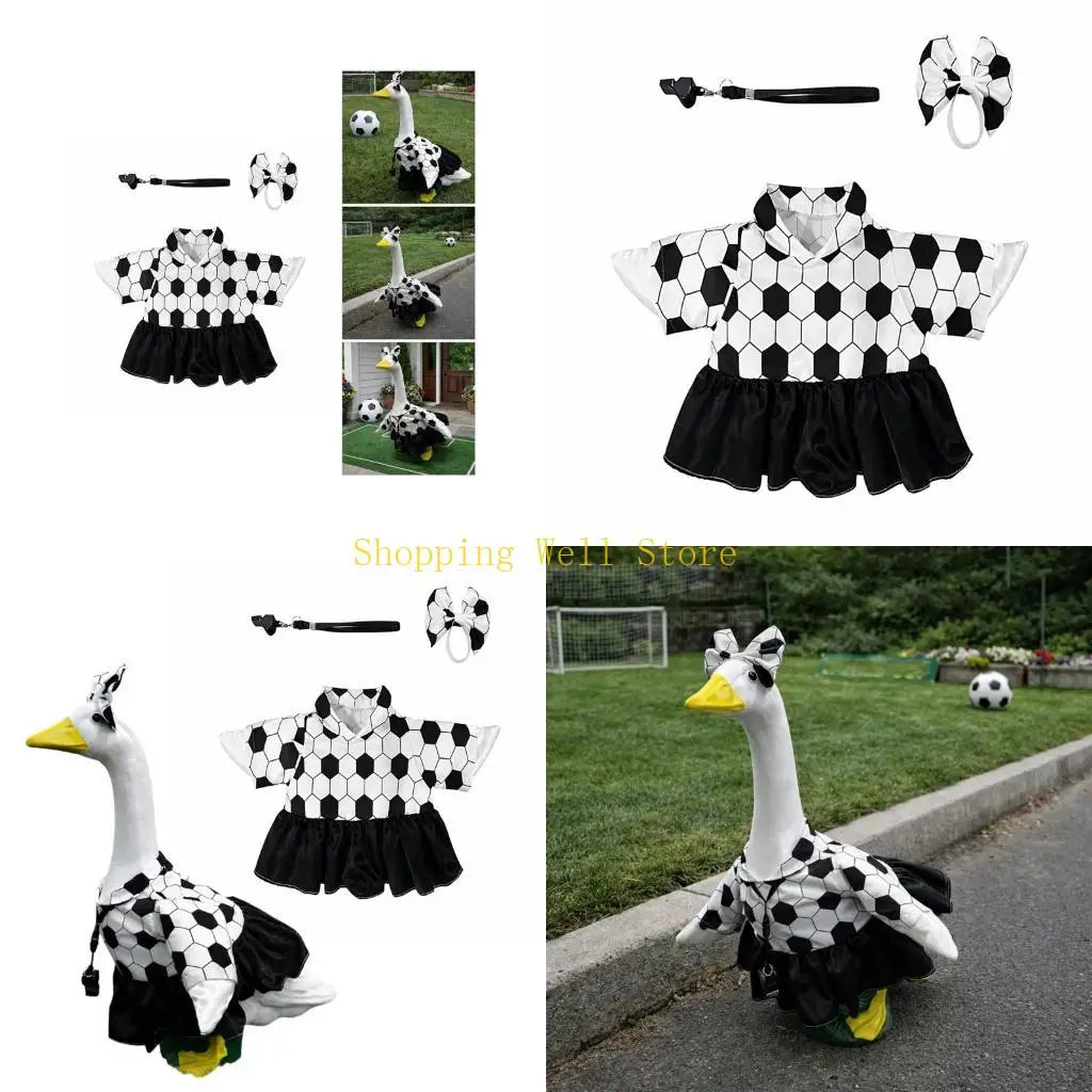 KX4B Weather Resistant Geese Clothing Decorative Garden Geese for Game Day Ornaments
