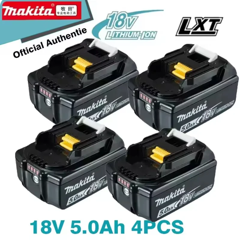 

Original Makita 18V 5.0Ah lithium battery, intelligent chip, ultra long battery life, suitable for BL1830 BL1840 BL1850 BL1860