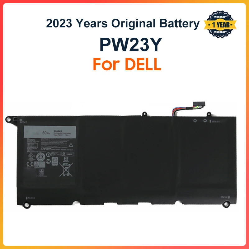 

PW23Y Replacement New Laptop Battery for DELL XPS 13 9360 Series RNP72 TP1GT P54G 7.6V 60WH