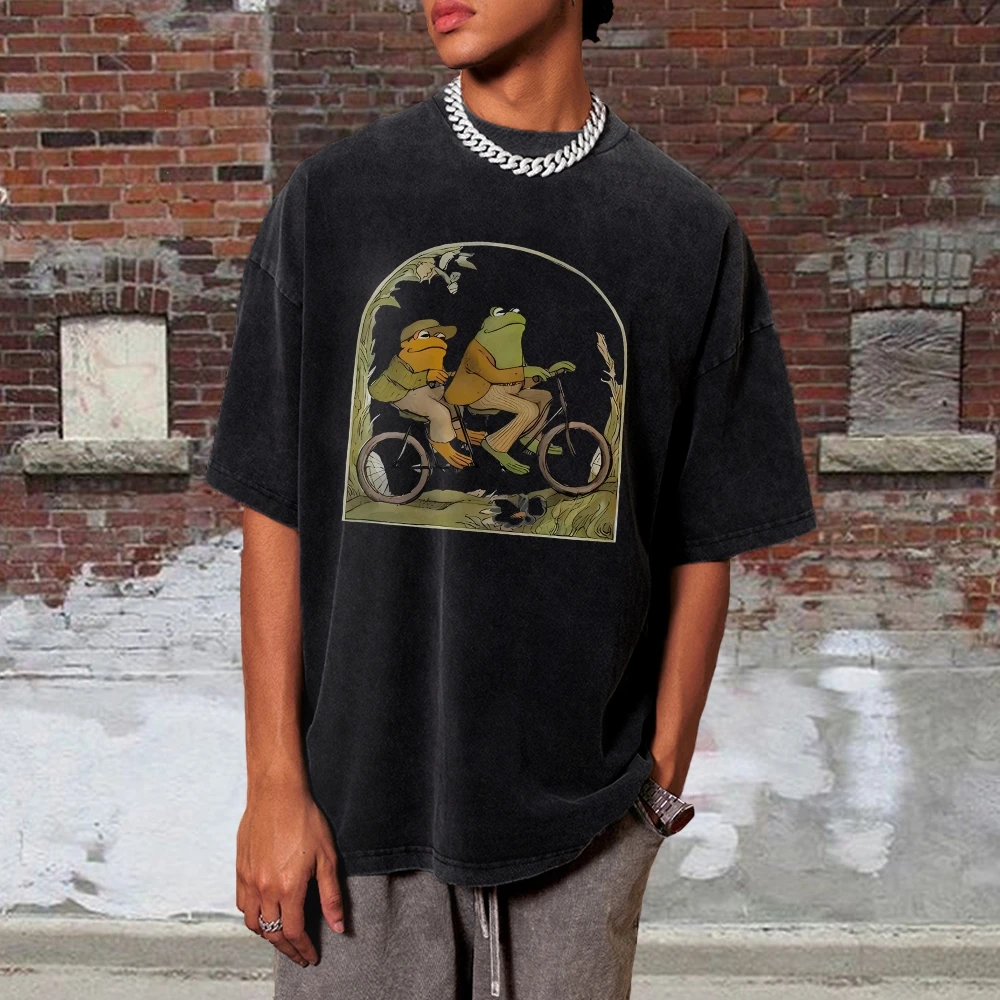 

Модная винтажная стираная футболка унисекс, винтажная футболка большого размера 90-х годов, стильная стильная футболка в стиле ретро