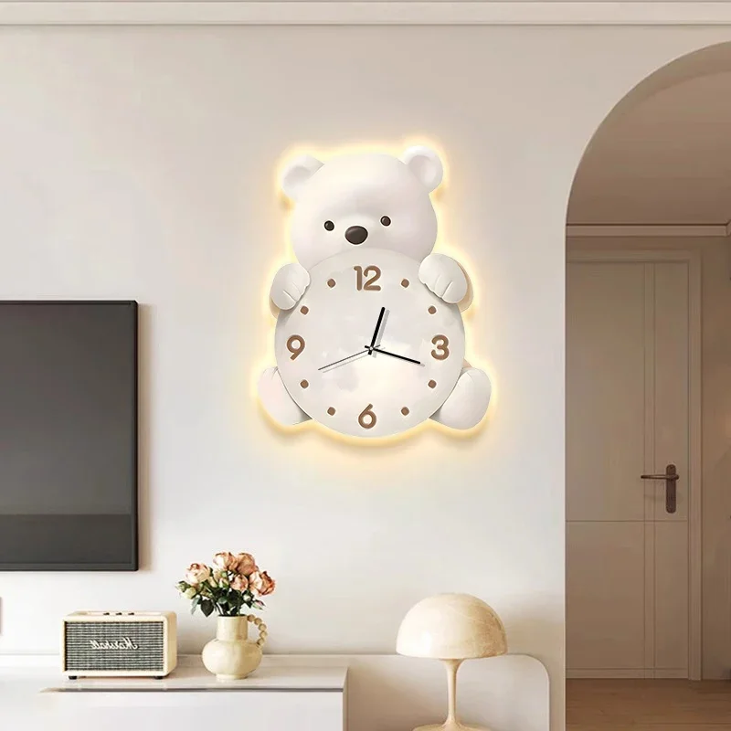 

Living Room Wall Clocks Nordic Minimalist Cute Fashion Cartoon Wall Watch Interior Modern Relogio De Parede Home Decoration