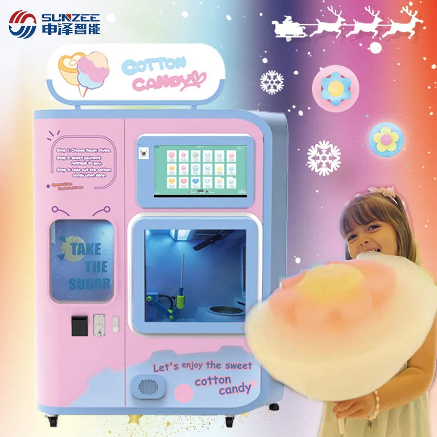 Automatic Cotton Candy Machine Business Scenic Shopping Mall Factory Direct Sales