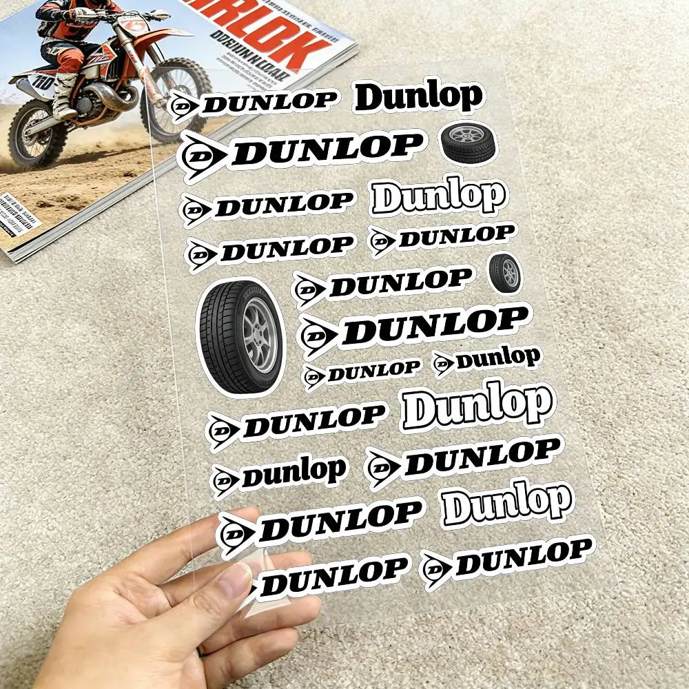 

Светоотражающие наклейки DUNLOP для мотоциклов, 3M, предупреждающие о безопасности в темноте, для шлемов скутеров