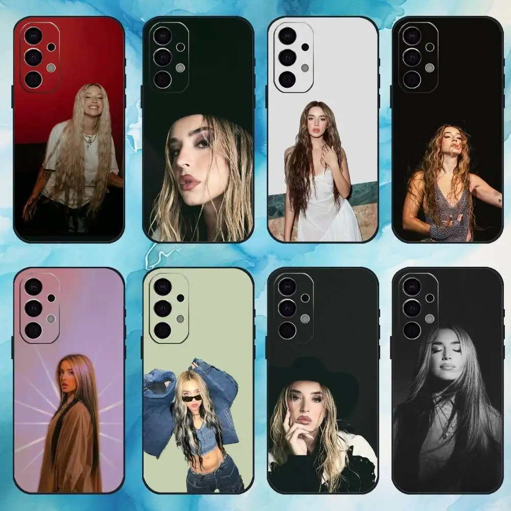 L-Lola Singer Indigo funda de teléfono para Samsung Galaxy A73,A72,A71,A70,A53,A52,A51, otras fundas negras suaves