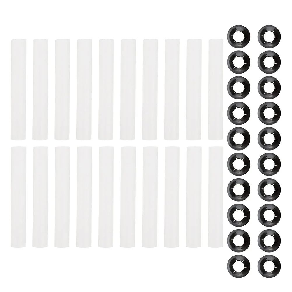Para tallos de rodillos, fundas para puertas de garaje, mantenimiento de puertas de garaje, Material ABS, tuercas de eje de reducción de ruido incluidas