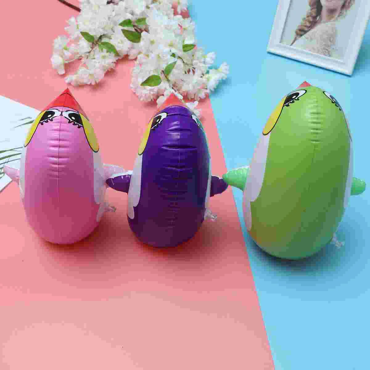 

3 Pcs Toy Tumbler for Kids Punching Sandbag Penguin Baby