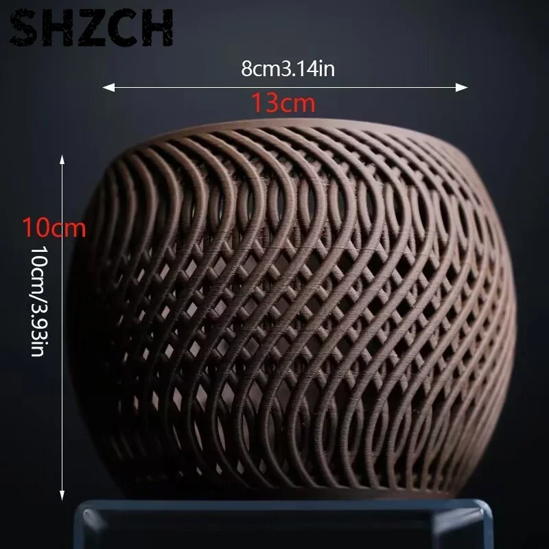 Modern Minimalist 3D Printed Flower Pot Polygonal Succulent Orchid Planter Elegant Art Decor for Balcony Home