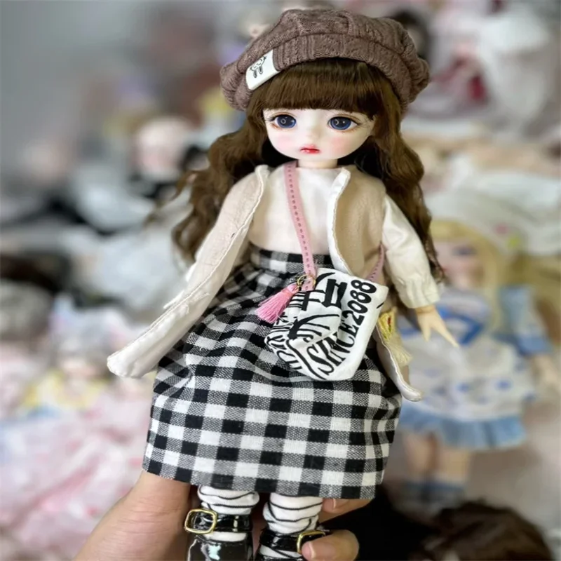30cm Makeup 6 Points Doll Mjd 22 Joint Dress Up Girl Toy Princess Doll Handmade Collection Decoration Children'S Birthday Gift