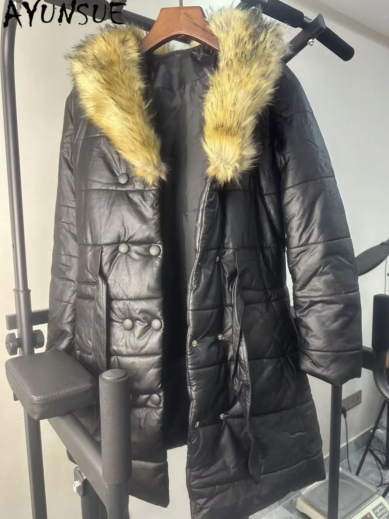 AYUNSUE Winter Jacket Women Clothes Mid-length Parkas Woman Cotton Coats Unique Coat Promotion Minor Flaws No Refund No Exchang