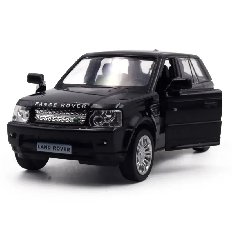 Modèle de voiture de luxe Range Rover SUV en alliage moulé sous pression pour enfants, voiture arrière côtelée, jouets de collection, échelle 1:36