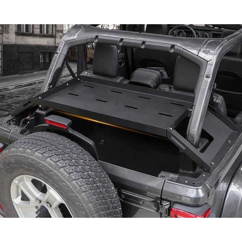 

Top quality Car Trunk Cargo Rack Rear Storage Lage Shelf Organizer Tray Basket Wrangler JK JL 2007-2024 Interior Accessories