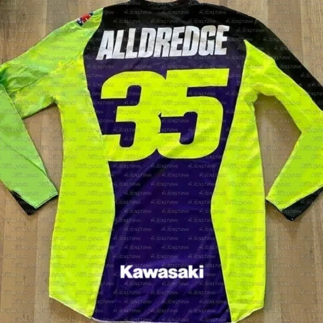 

Летняя спортивная рубашка Kawasaki для активного отдыха, быстросохнущая, дышащая, тонкая, удобная, с длинным рукавом, для мотоциклистов