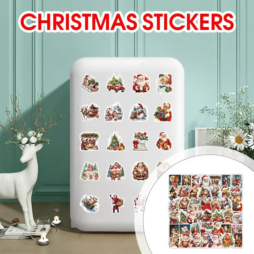 زجاجة عيد الميلاد شارات بسيطة ملصقات لطيف المواد الجمالية جدار الثلاجة الكمبيوتر المحمول دفتر الهاتف حقيبة ملصق ﻿   Q3L8