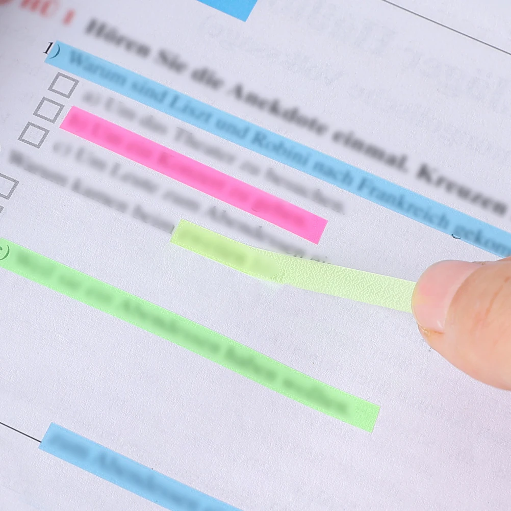 

Transparent Reading Strips 5 Sheets Thin Highlighter Strips Portable Page Markers For Dyslexia Aid
