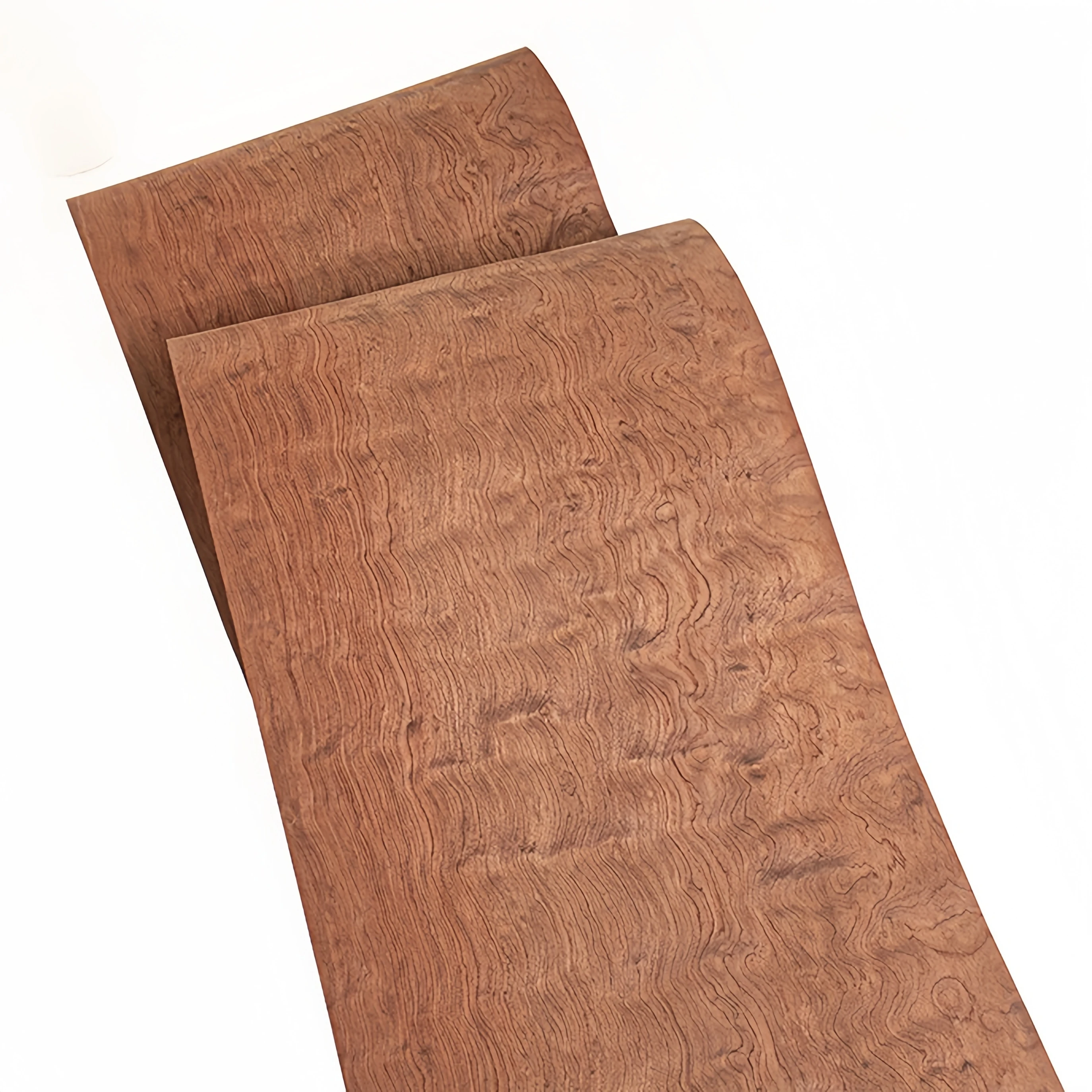 Natural Bubinga Pomelle Wood Veneer for Furniture Renovation Wall Paneling DIY Crafts  Decorative Surface Sheets ( Rosewood )
