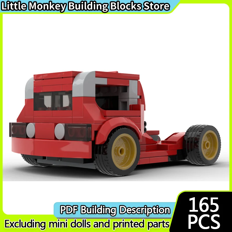 

Speed Racing Car Model MOC Building Bricks Classic Transport Truck Modular Technology Children Holiday Gifts Assemble Toys Suit